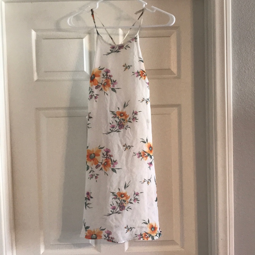 Floral halter top long